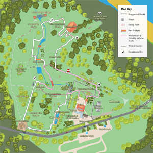 Click the map to open in a new window and zoom map of abbotsbury subtropical gardens