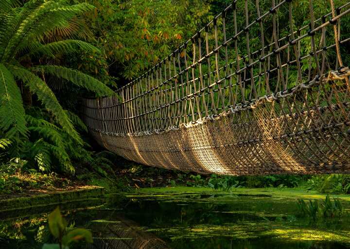 Red bridge at Abbotsbury